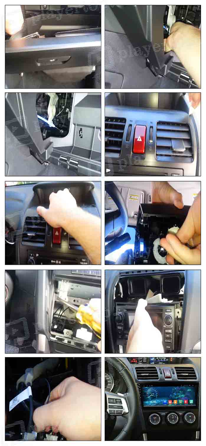 installer autoradio subaru forester 2012 2015